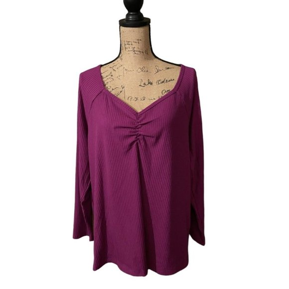 Terra & Sky Sweetheart Rib Top - Picture 1 of 6